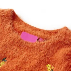 Kleding & Accessoires*vidaXL Kindertrui gebreid 92 bruin Oranje