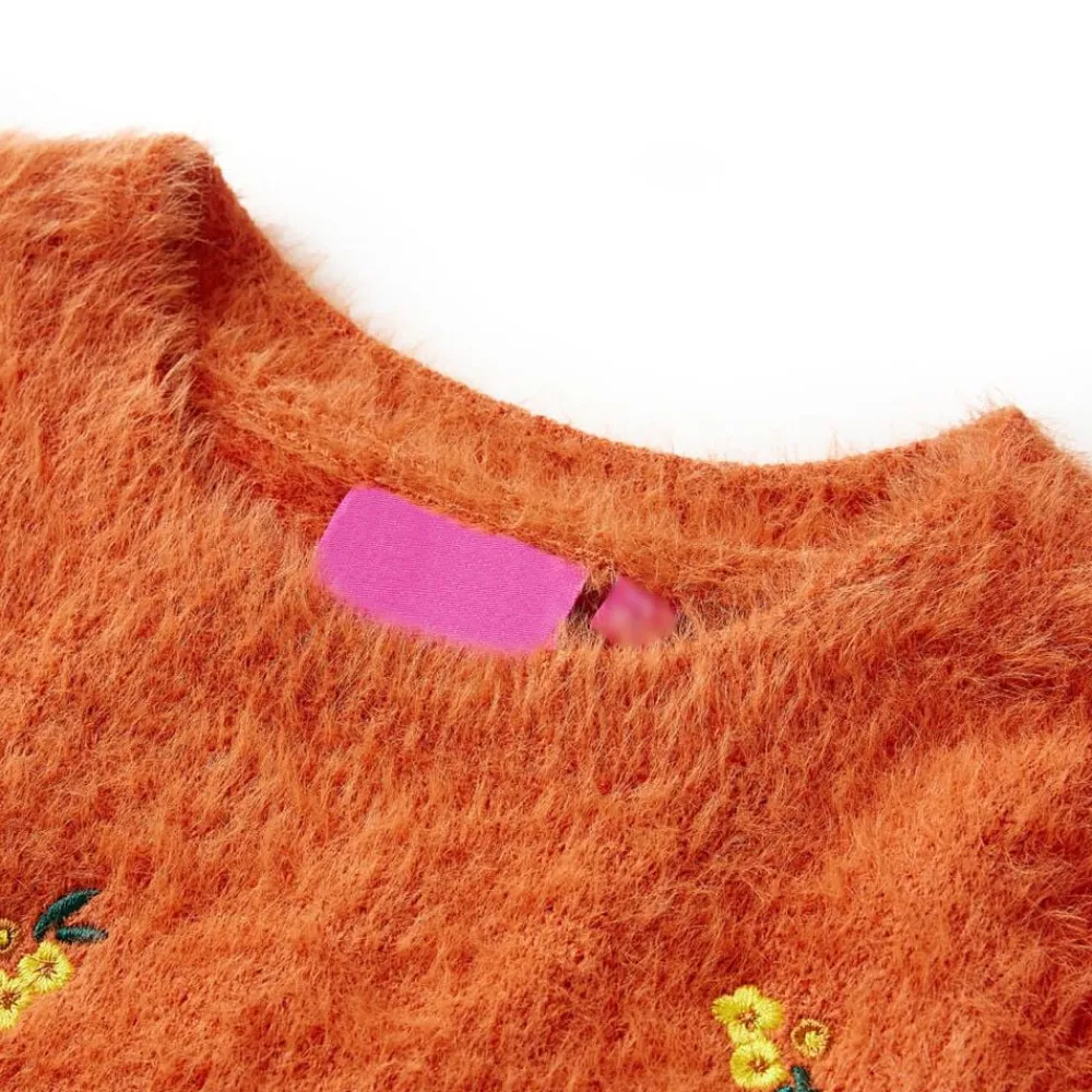 Kleding & Accessoires*vidaXL Kindertrui gebreid 92 bruin Oranje