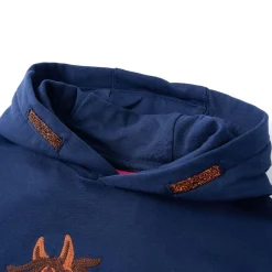 Kleding & Accessoires*vidaXL Kindertrui met capuchon 92 Marineblauw