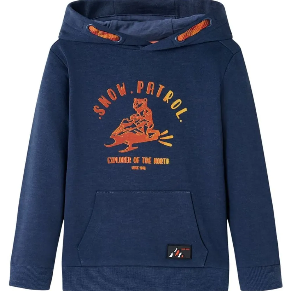 Kindertrui met capuchon 92 gemêleerd en oranje>vidaXL Discount
