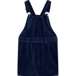 Kleding & Accessoires*vidaXL Kindertuinjurk 92 ribfluweel Marineblauw
