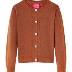 Kleding & Accessoires*vidaXL Kindervest gebreid 92 kleurig Cognac