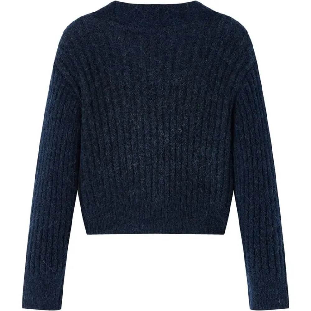 Kleding & Accessoires*vidaXL Kindervest gebreid 104 Marineblauw