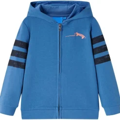 Kleding & Accessoires*vidaXL Kindervest met capuchon 104 blauw