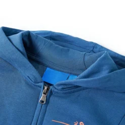 Kleding & Accessoires*vidaXL Kindervest met capuchon 104 blauw