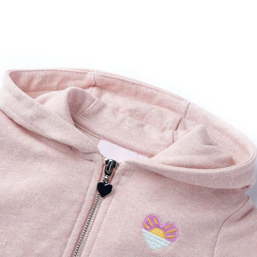 Kindervest met capuchon en rits 92 gemengd licht>vidaXL New