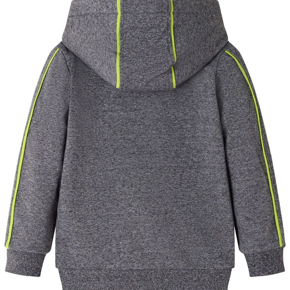 Kleding & Accessoires*vidaXL Kindervest met capuchon en rits 92 gemêleerd grijs