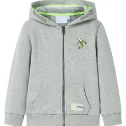 Kleding & Accessoires*vidaXL Kindervest met capuchon en rits 92 gemêleerd licht Kaki