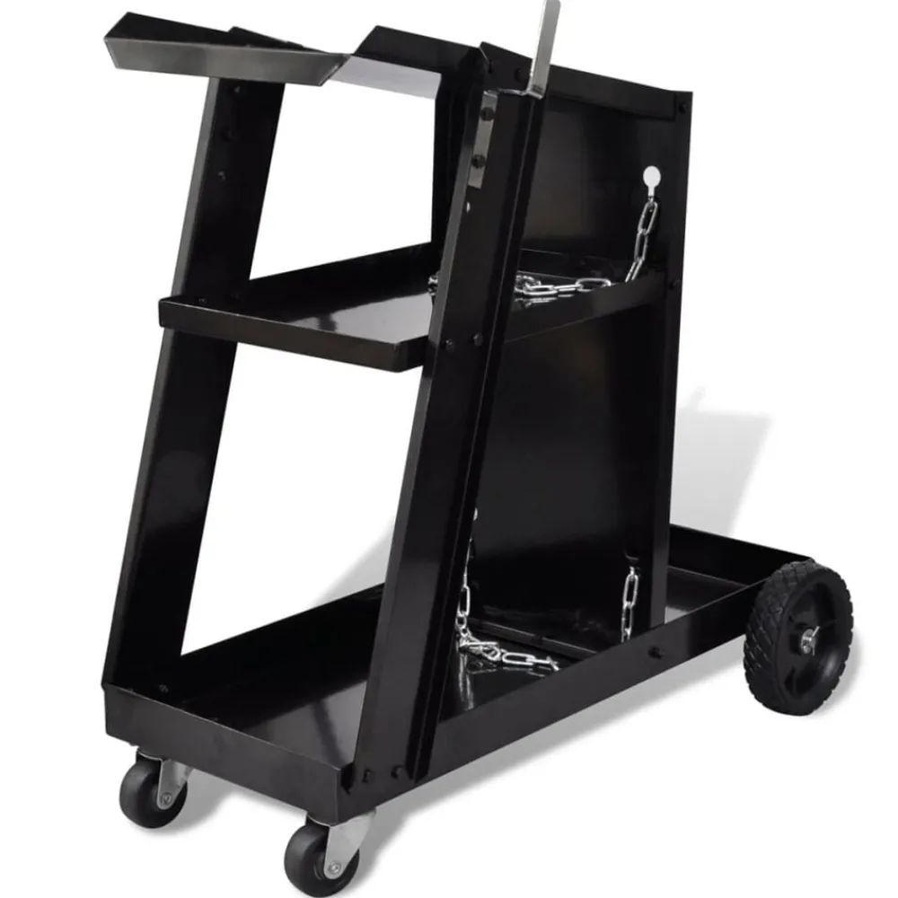 Lasgereedschap wagen 3 planken zwart>vidaXL Discount