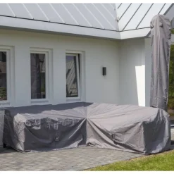 Accessoires Voor Tuinmeubelen*vidaXL Madison Loungesethoes 255x255x70 cm grijs