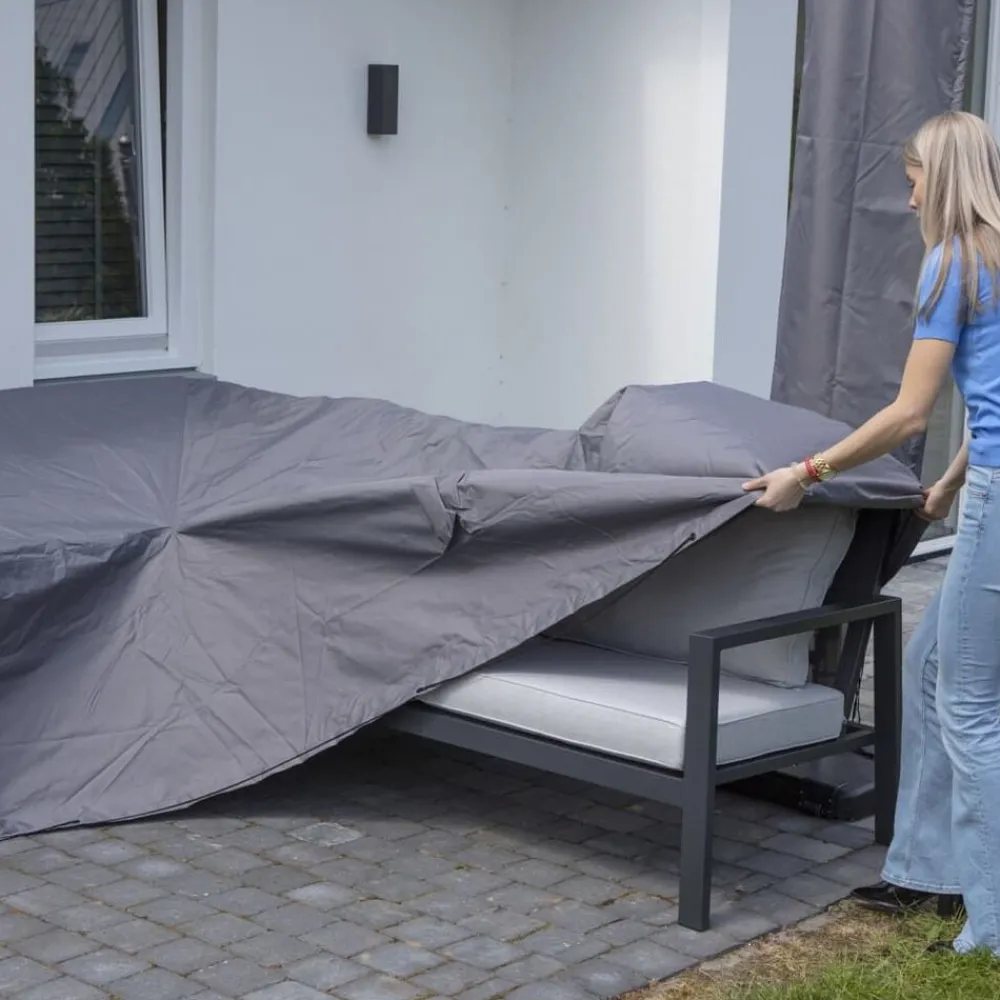 Accessoires Voor Tuinmeubelen*vidaXL Madison Loungesethoes 255x255x70 cm grijs