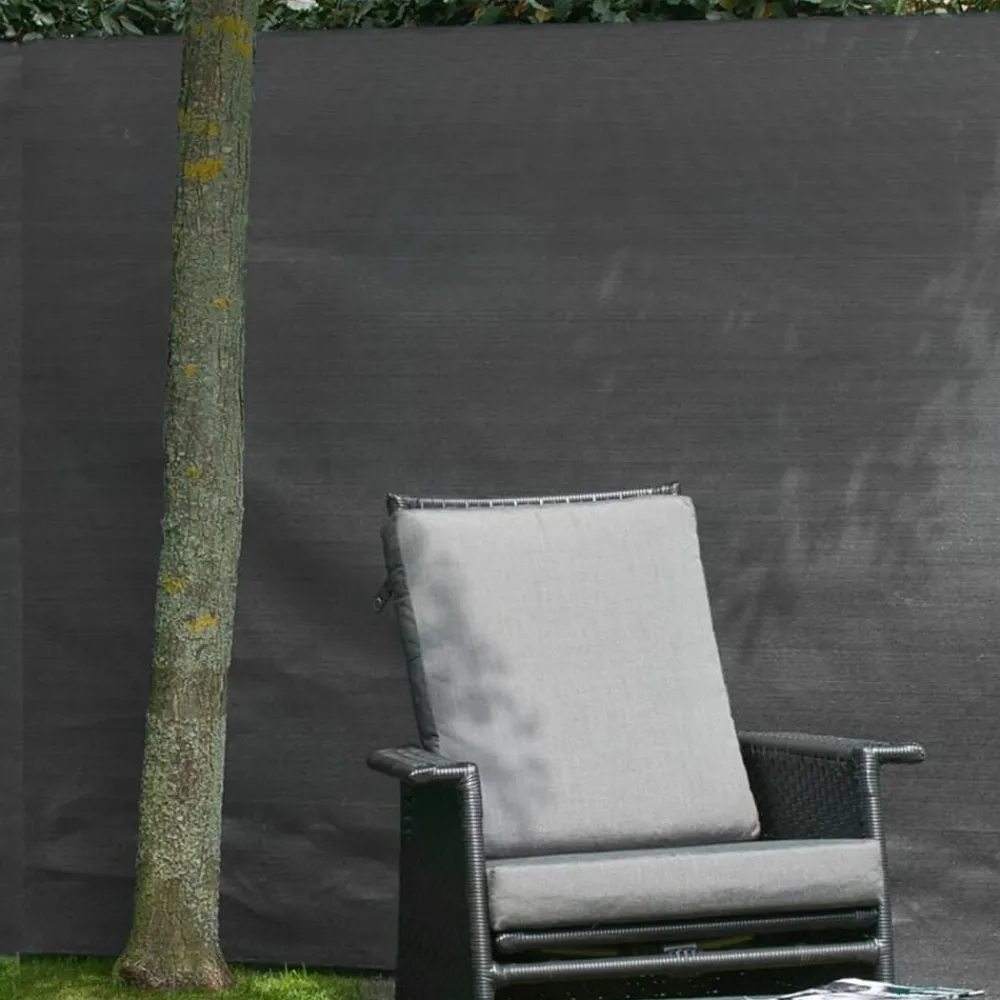 Tuinafscheidingen*vidaXL Nature Tuinscherm 1,5x5 m PE Antraciet