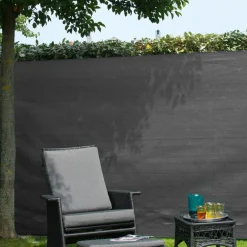 Tuinafscheidingen*vidaXL Nature Tuinscherm 1,5x5 m PE Antraciet