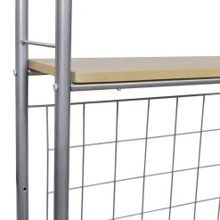 Meubelsets*vidaXL Ontbijttafelset met twee stoelen (inklapbaar) Lichtbruin en zilver