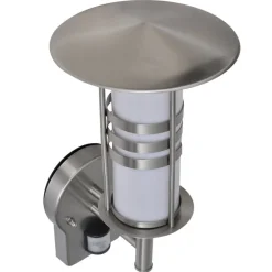 Pagode vormige RVS wandlamp met bewegingssensor>vidaXL Online