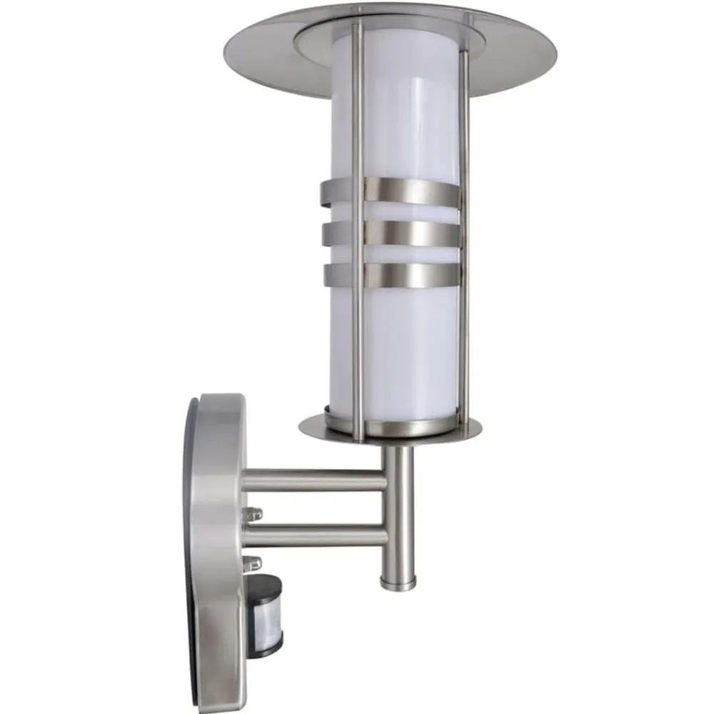 Pagode vormige RVS wandlamp met bewegingssensor>vidaXL Online