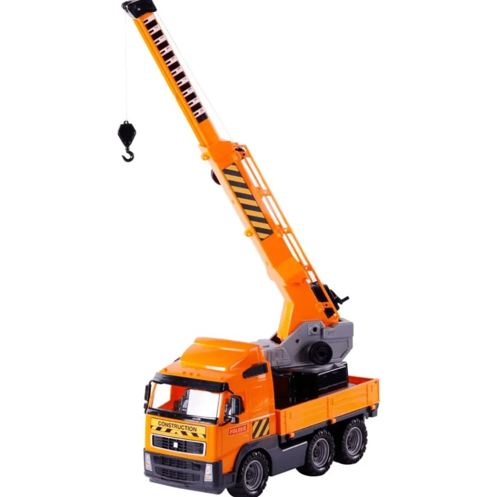 Speelgoed*vidaXL Polesie Wader 4-delige Truckset met kraan polypropeen oranje zwart