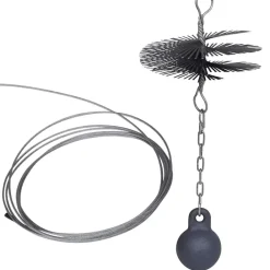 Gereedschap*vidaXL Schoorsteenveegborstel rond Ø 15 cm