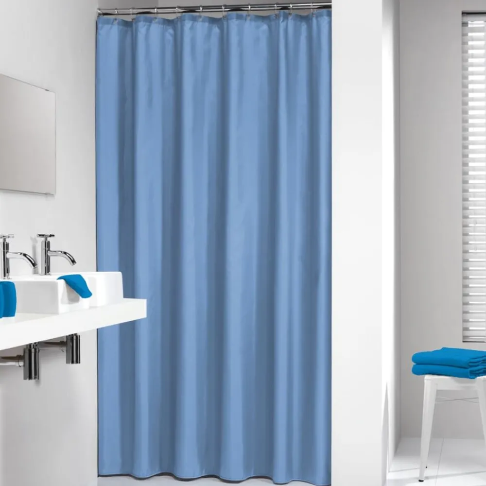 Badkameraccessoires*vidaXL Sealskin Douchegordijn Granada 180 cm 217001321 Blauw