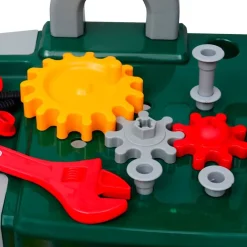 Speelgoedwerkbank met gereedschap voor kinderen kinderkamer groen + grijs><noscript><img width=