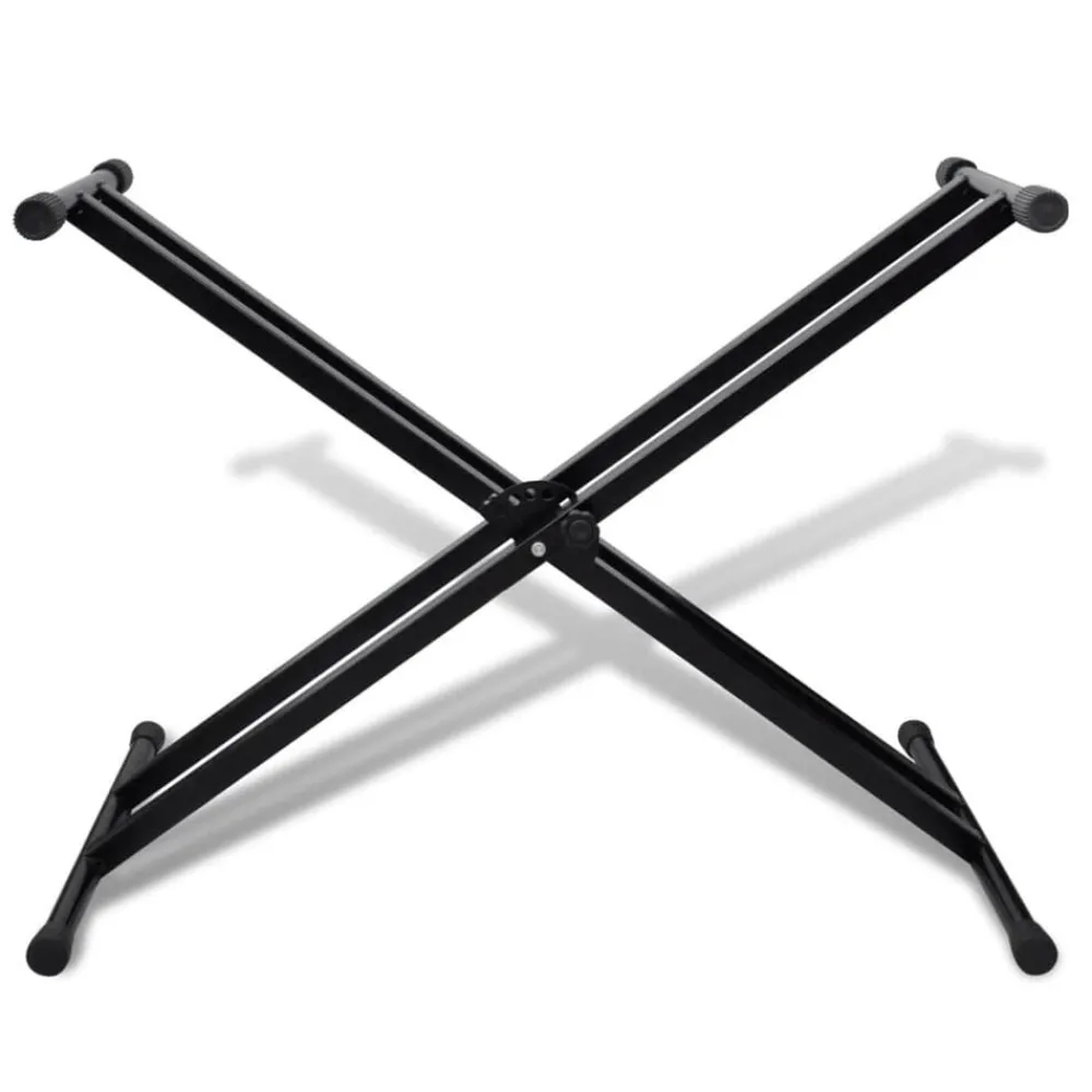 Verstelbare keyboardstandaard dubbel X-frame>vidaXL New
