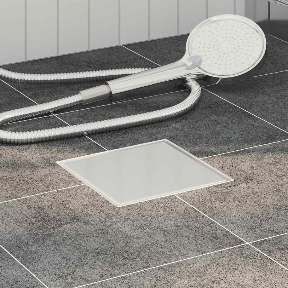 Sanitair & Loodgietersbenodigdheden*vidaXL 2 in 1 Doucheafvoer Zilver 15 x 15 cm Roestvrij staal 304