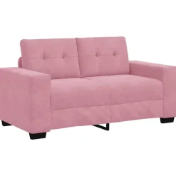 Banken*vidaXL | Loveseat | met kussen Fluweel Roze