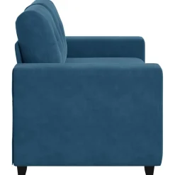 Banken*vidaXL | Loveseat | met kussen Fluweel Blauw