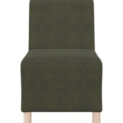 Banken*vidaXL | Sofa Stoel | met kussen Groen 55 x 74 x 82 cm Faux suede leer Leger groenLegergroen