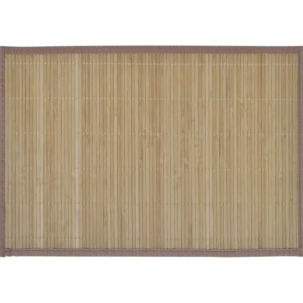 Linnengoed*vidaXL 6 st Placemats 30x45 cm bamboe Bruin