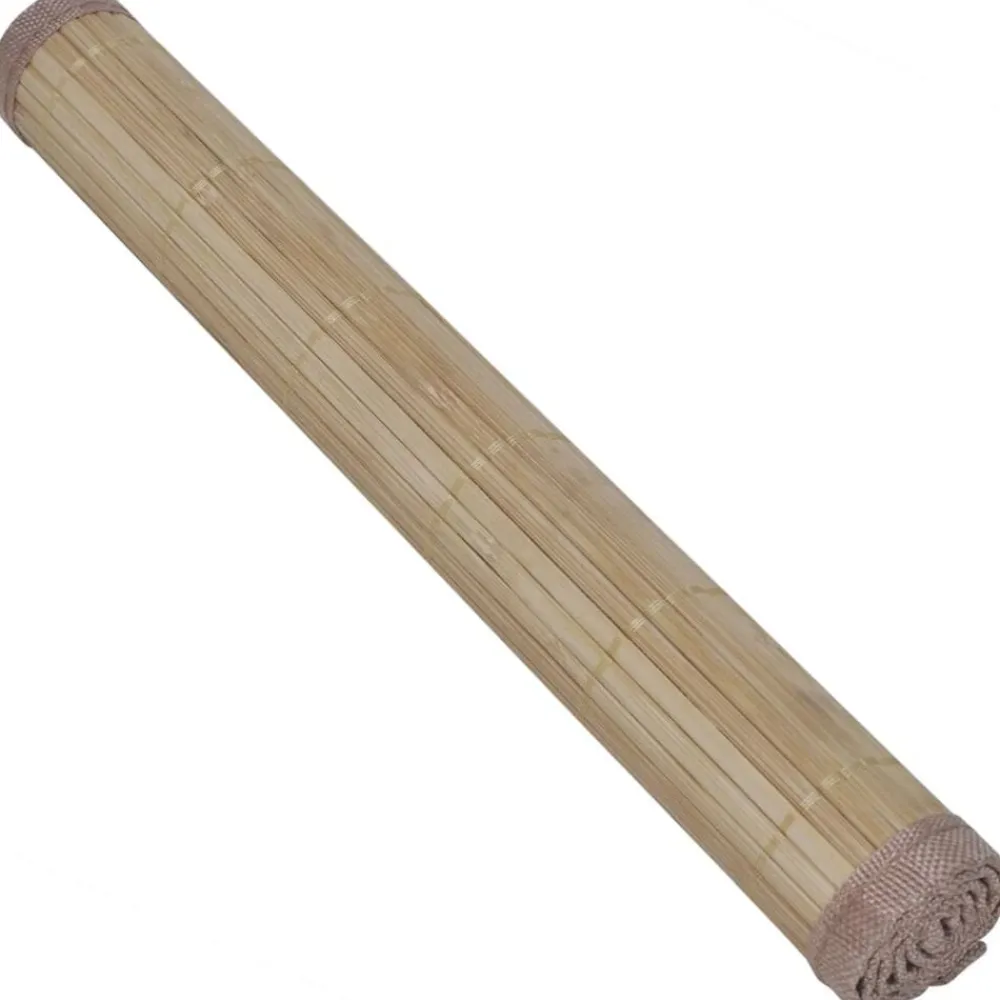 Linnengoed*vidaXL 6 st Placemats 30x45 cm bamboe Bruin