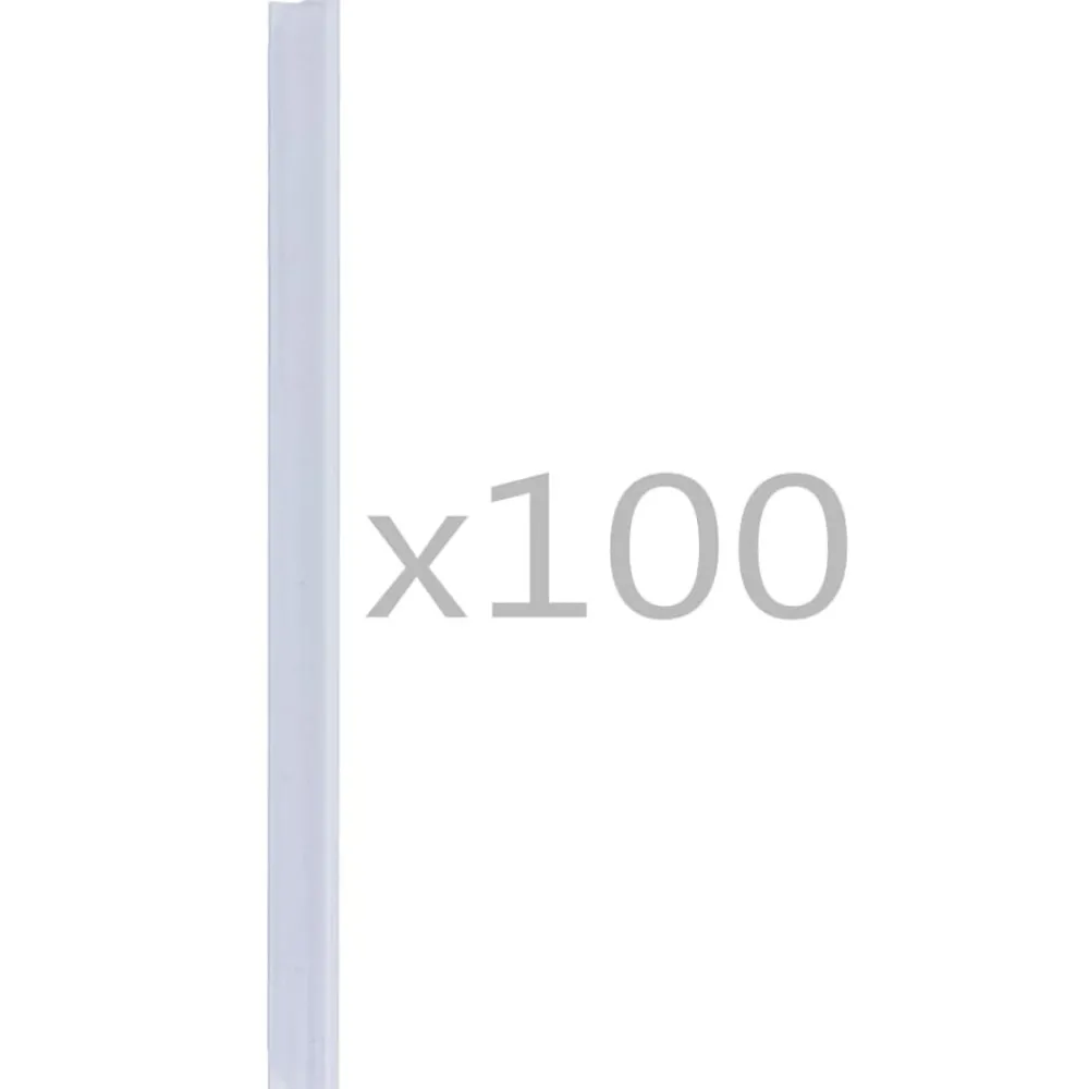 100 st Schuttingstrookklemmen PVC transparant>vidaXL Online