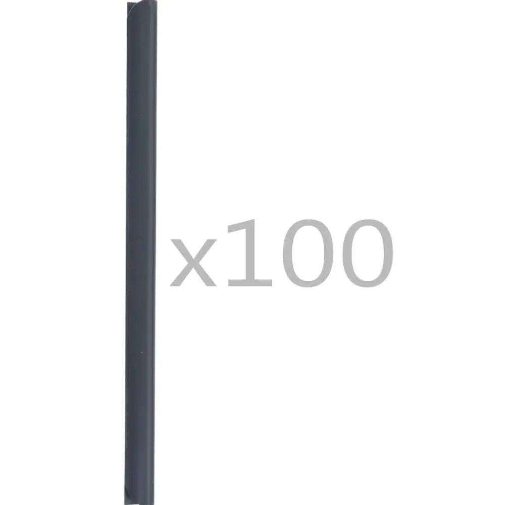 100 st Schuttingstrookklemmen PVC>vidaXL