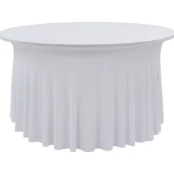 2 st Tafelhoezen stretch met rok 120x74 cm>vidaXL