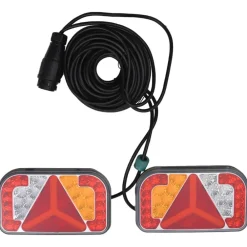 Voertuigonderdelen & -Accessoires*vidaXL Aanhangerlampen 2 st LED-lamp 12 V 24x5x14,5 cm rood