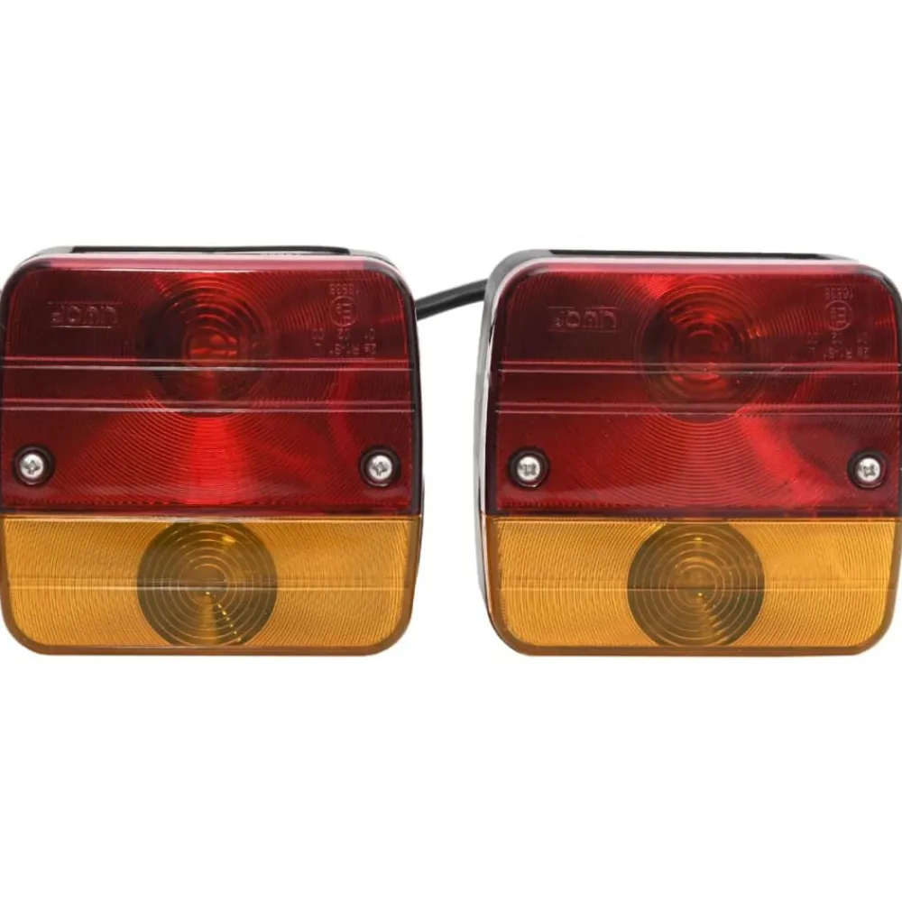 Aanhangerlampen 2 st klassiek peertje 12 V 10,5x5x9,5 cm rood>vidaXL Online