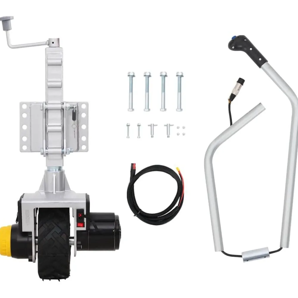 Voertuigonderdelen & -Accessoires*vidaXL Aanhangwagenkrikwiel 12 V 550 W Aluminium