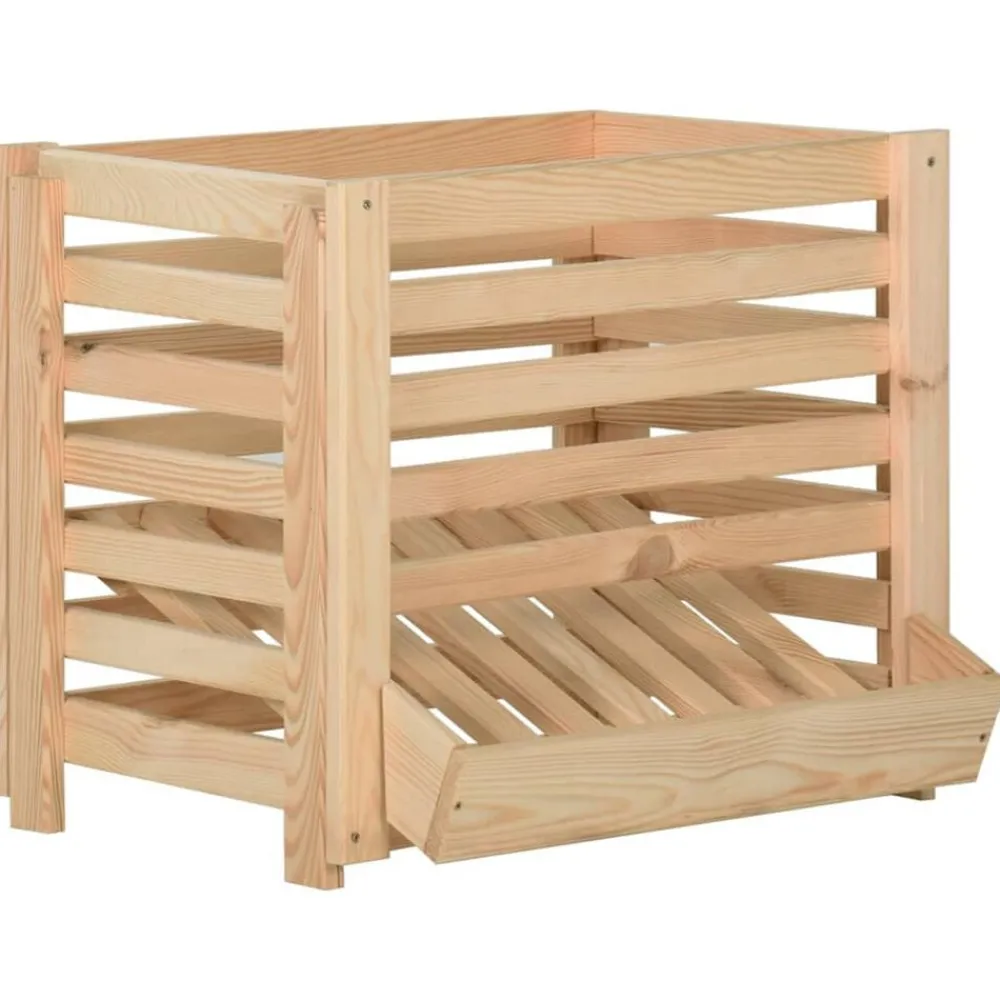 Huishoudelijke Benodigdheden*vidaXL Aardappelkist 60x40x50 cm massief grenenhout
