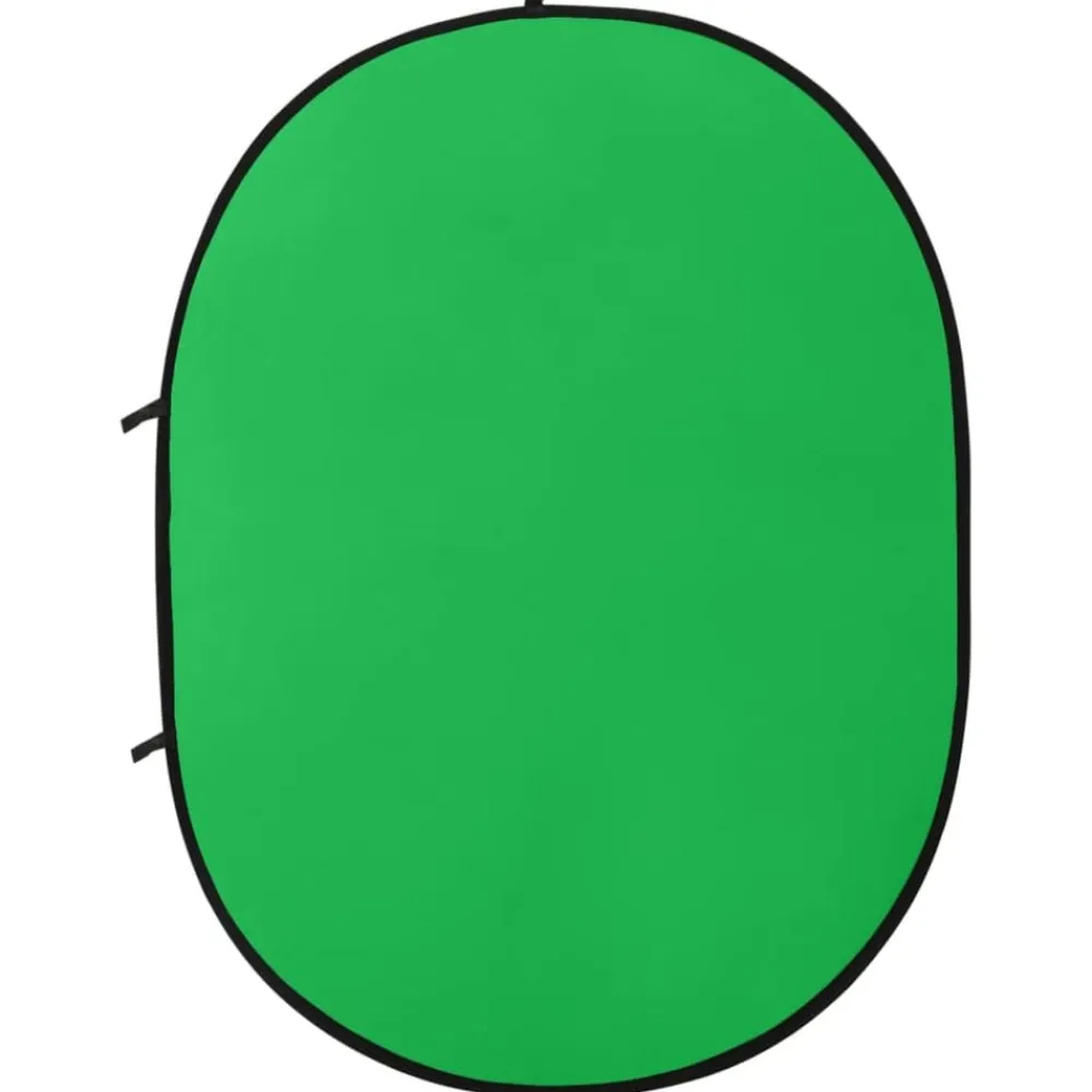 Achtergrondscherm studio 2-in-1 ovaal 200x150 cm groen en blauw>vidaXL Online
