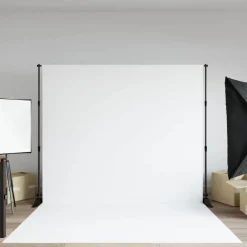 Achtergrondstandaard 254x243 cm staal zwart>vidaXL Sale
