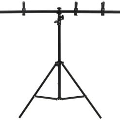 Camera & Optiek*vidaXL Achtergrondstandaard T-vormig 91x60x(70-200) cm zwart