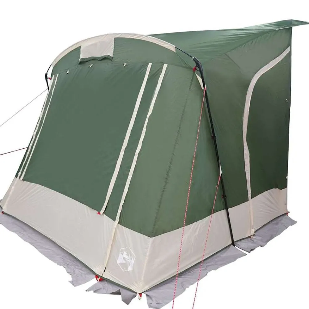 Buitensport*vidaXL Achterkleptent met dak 285 x 255 x 245 cm taft Groen