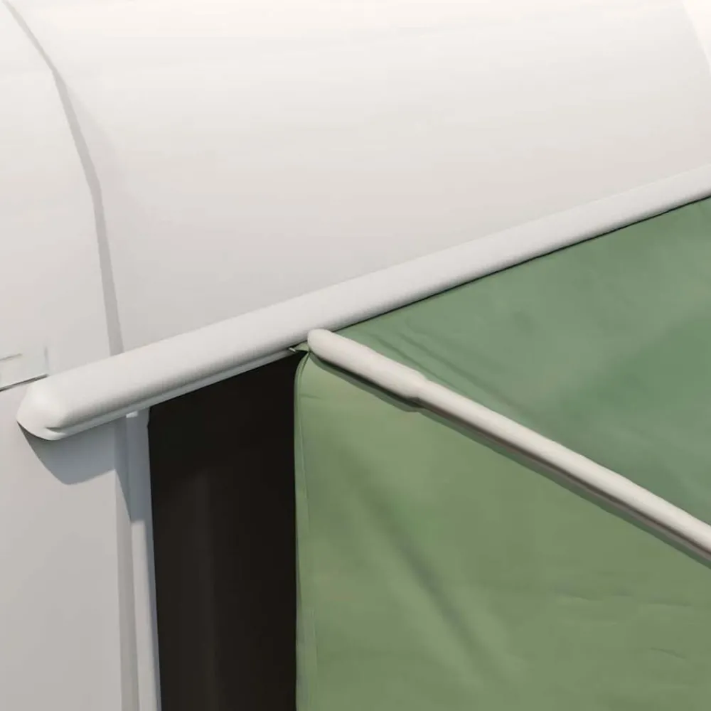 Buitensport*vidaXL Achterkleptent met dak 194 x 180 x 210 cm taft Groen