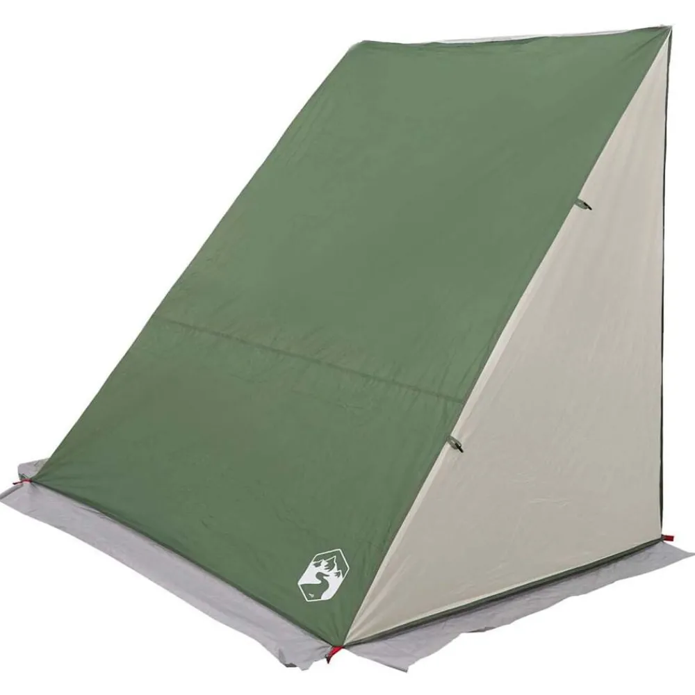 Buitensport*vidaXL Achterkleptent met dak 190 x 150 x 185 cm taft Groen