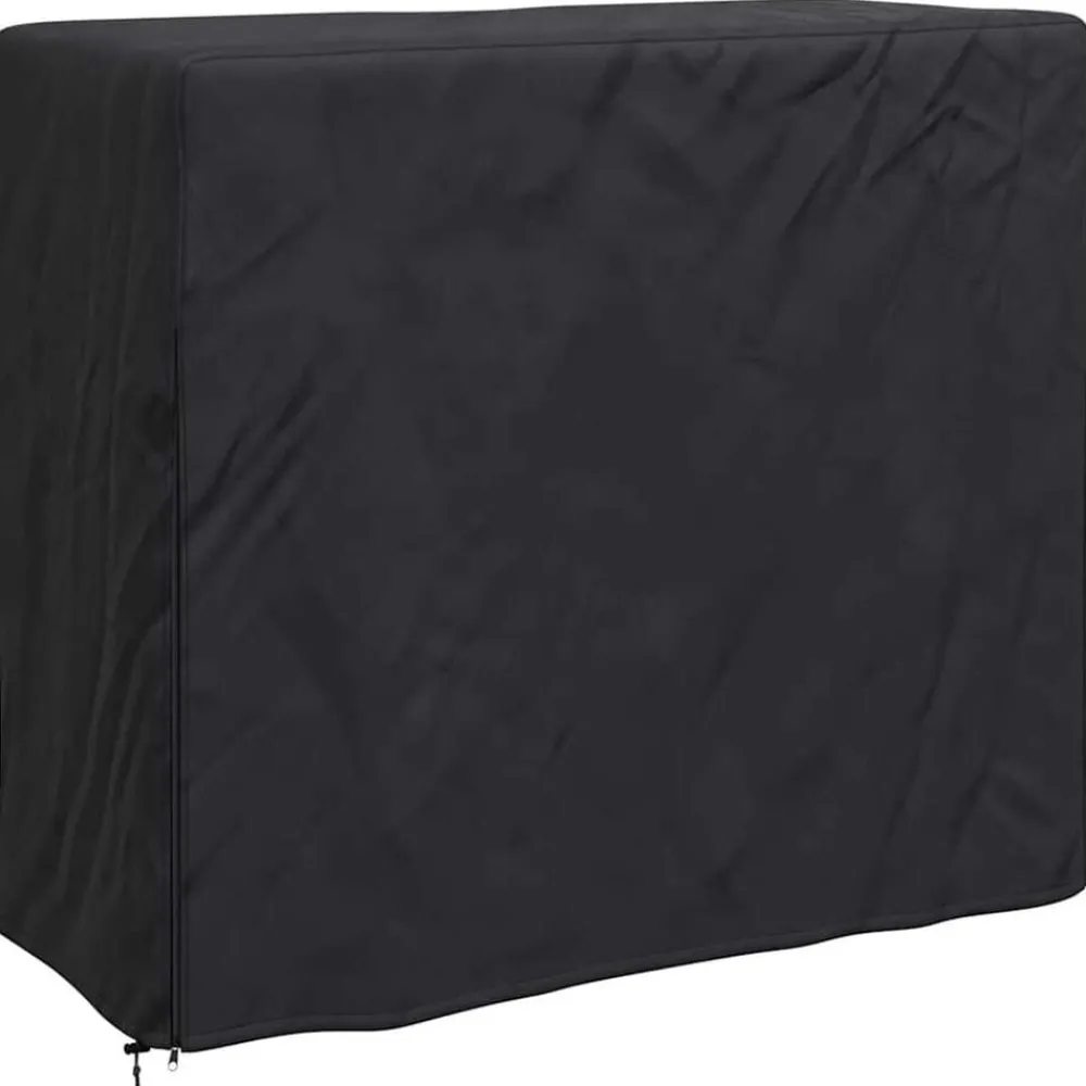 Accessoires Voor Tuinmeubelen*vidaXL Afdekhoes voor haardhoutrek Effen Zwart 210D Oxford Stof