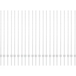 Afrasteringspaal 22 pcs Zilver 180 cm Staal>vidaXL Sale