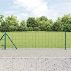 Afrasteringspaal 7 pcs Staal>vidaXL
