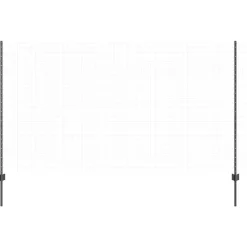 Afrasteringspaal 5 pcs Grijs 140 cm Staal><noscript><img width=