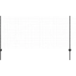 Afrasteringspaal 11 pcs Grijs 100 cm Staal><noscript><img width=