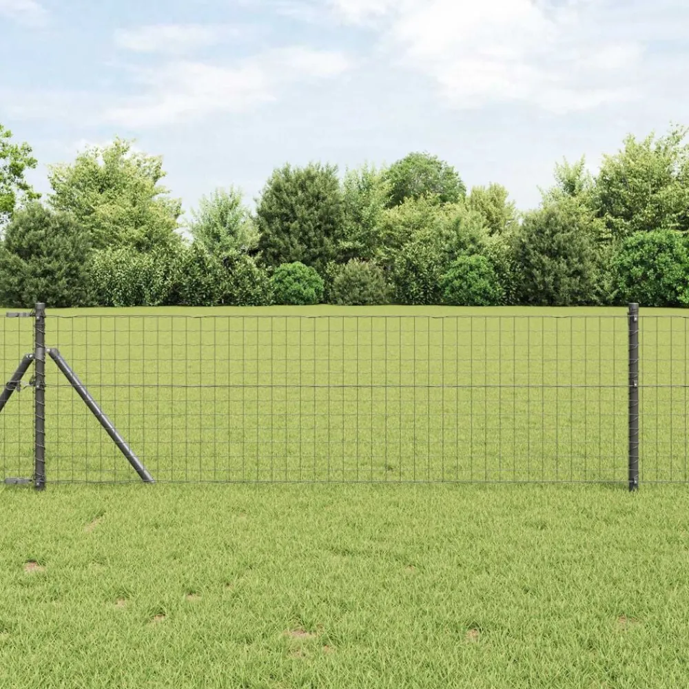Tuinafscheidingen*vidaXL Afrasteringspaal 26 pcs 3,2 x 3,2 x 80 cm Grijs